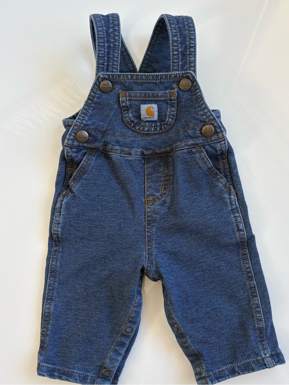 Carhartt Baby Denim Overalls 3M Adjustable Snap Straps